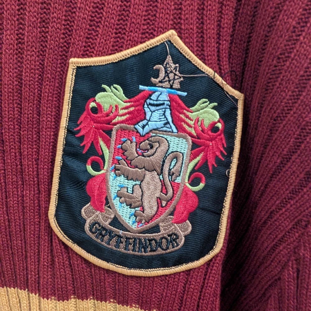 Warner Bros. Gryffindor Maroon and Gold Sweater - Picture 2 of 4